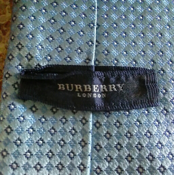 Burberry london light blue geometric tie - Picture 4 of 4